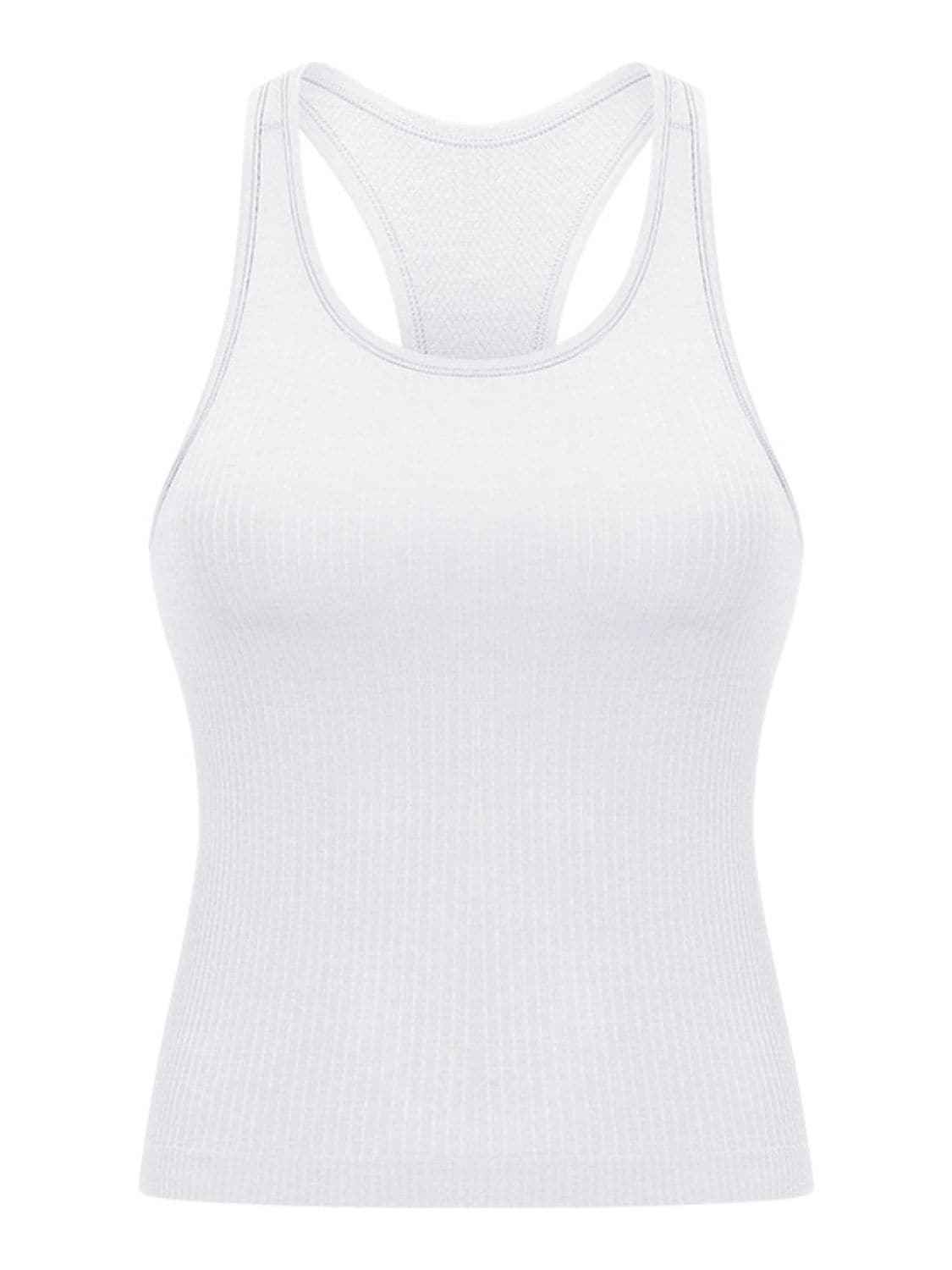 Round Neck Racerback Active Tank.