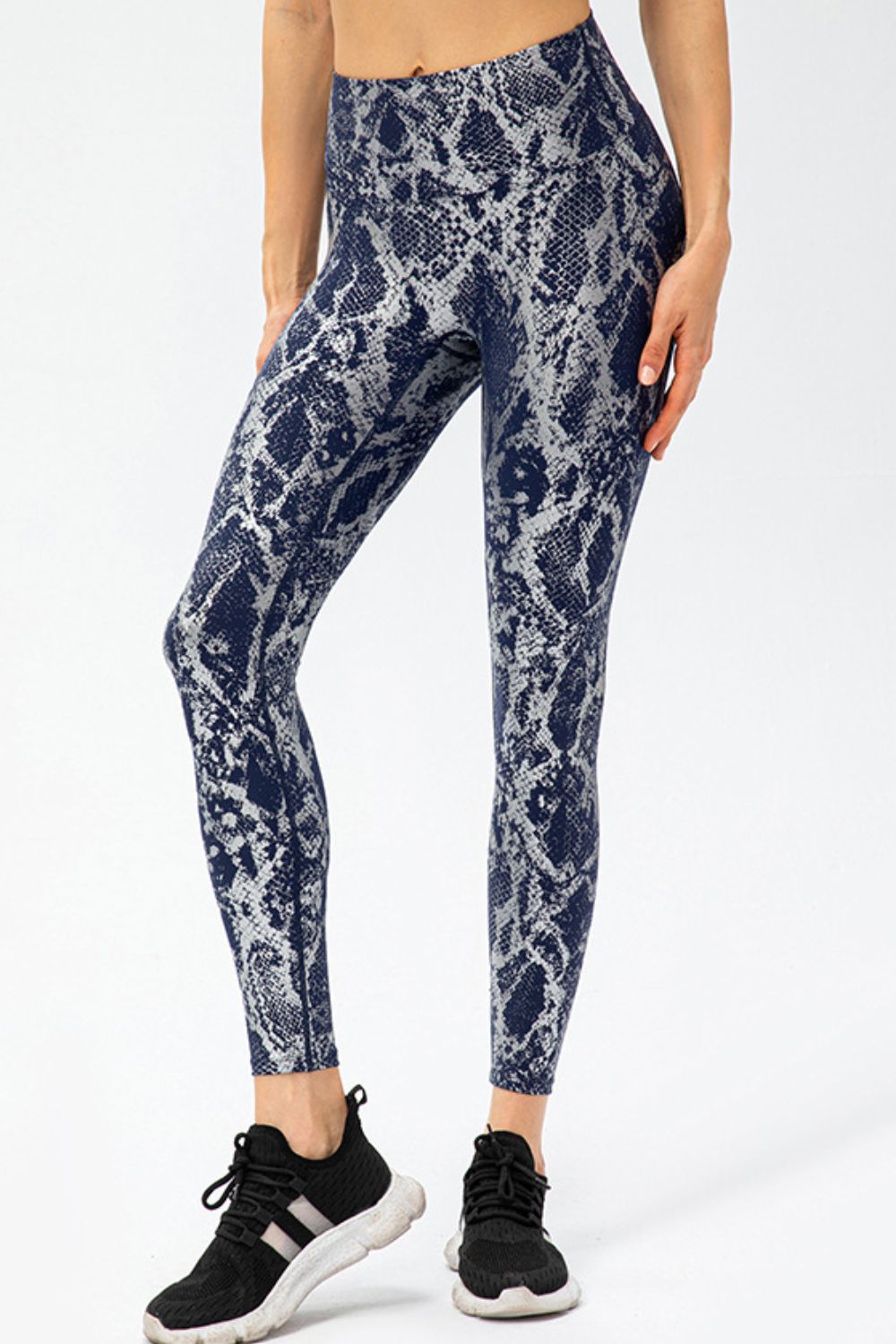 Sleek Savage | Animal Print Wide Waistband Sports Leggings
