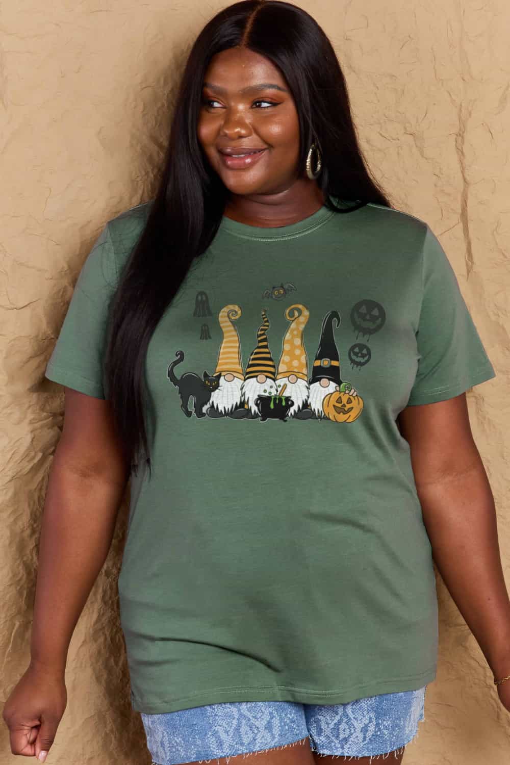 Simply Love Halloween Tee: Cotton Graphic