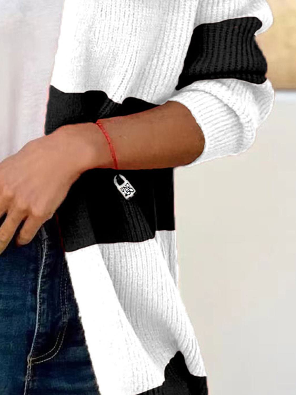 Chic open front cardigan - long sleeves, polyester - Love Salve