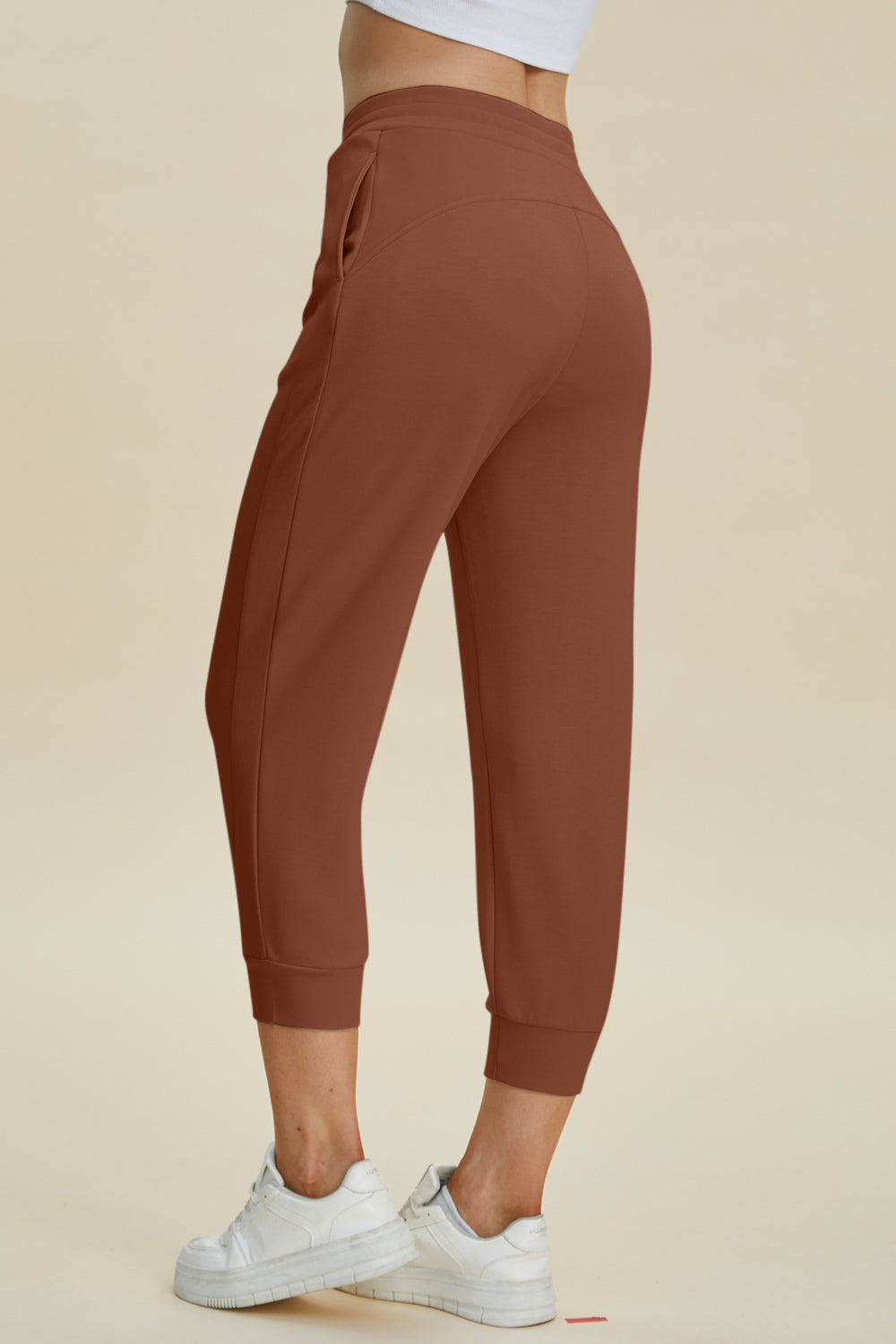 ShopBasicbae: High Waist Cropped Scuba Pants