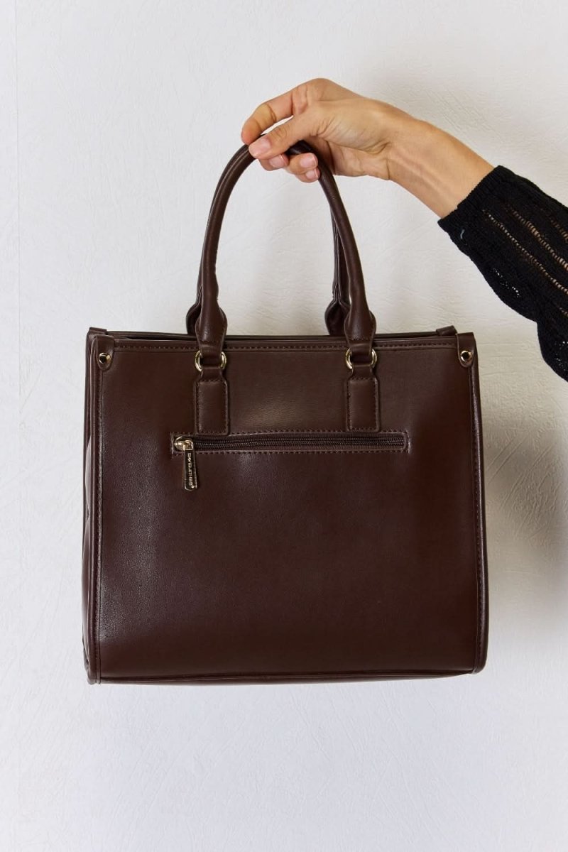 David Jones Argyle Pattern PU Leather Handbag - Love Salve