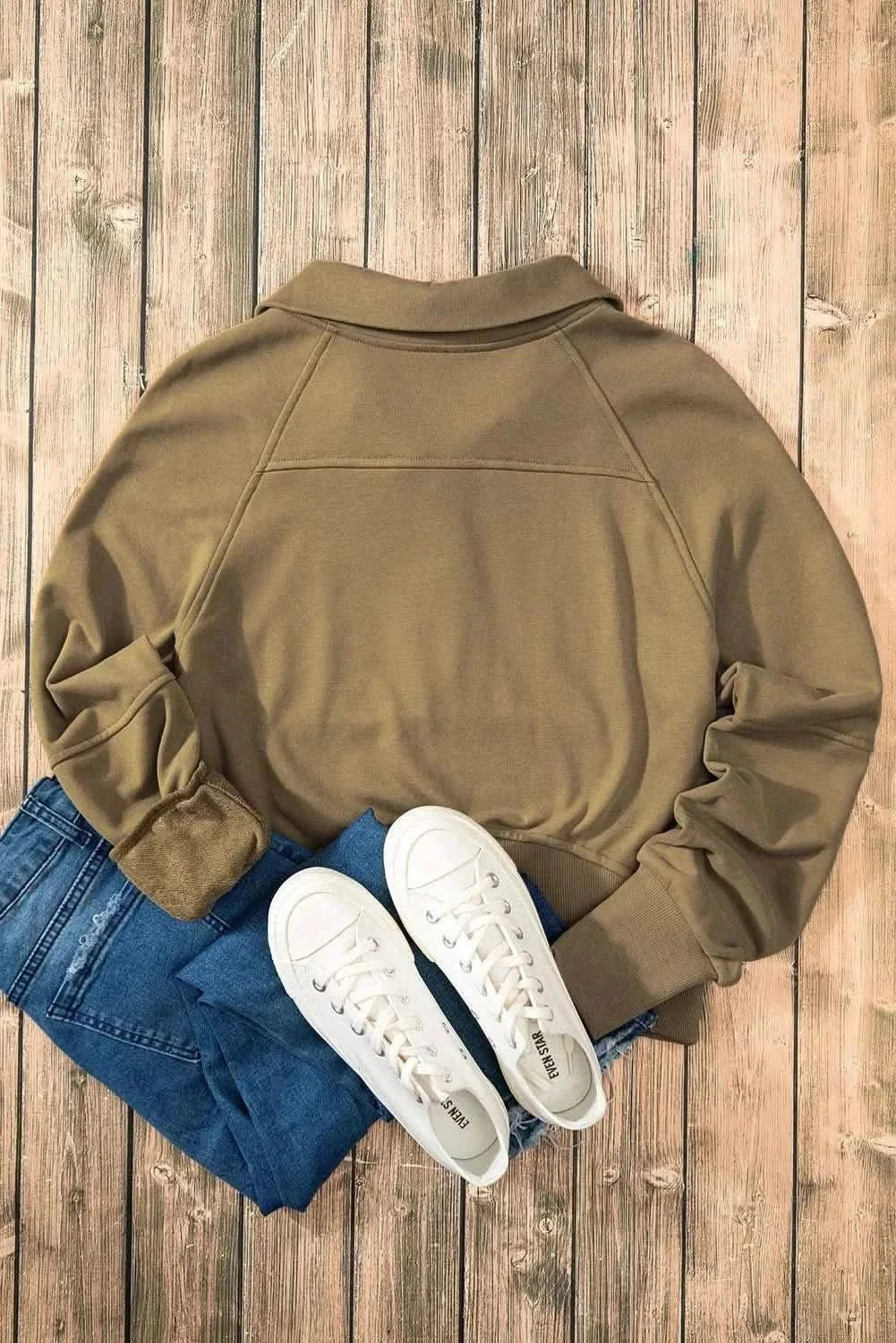 Half Zip Long Sleeve Sweatshirt - Love Salve