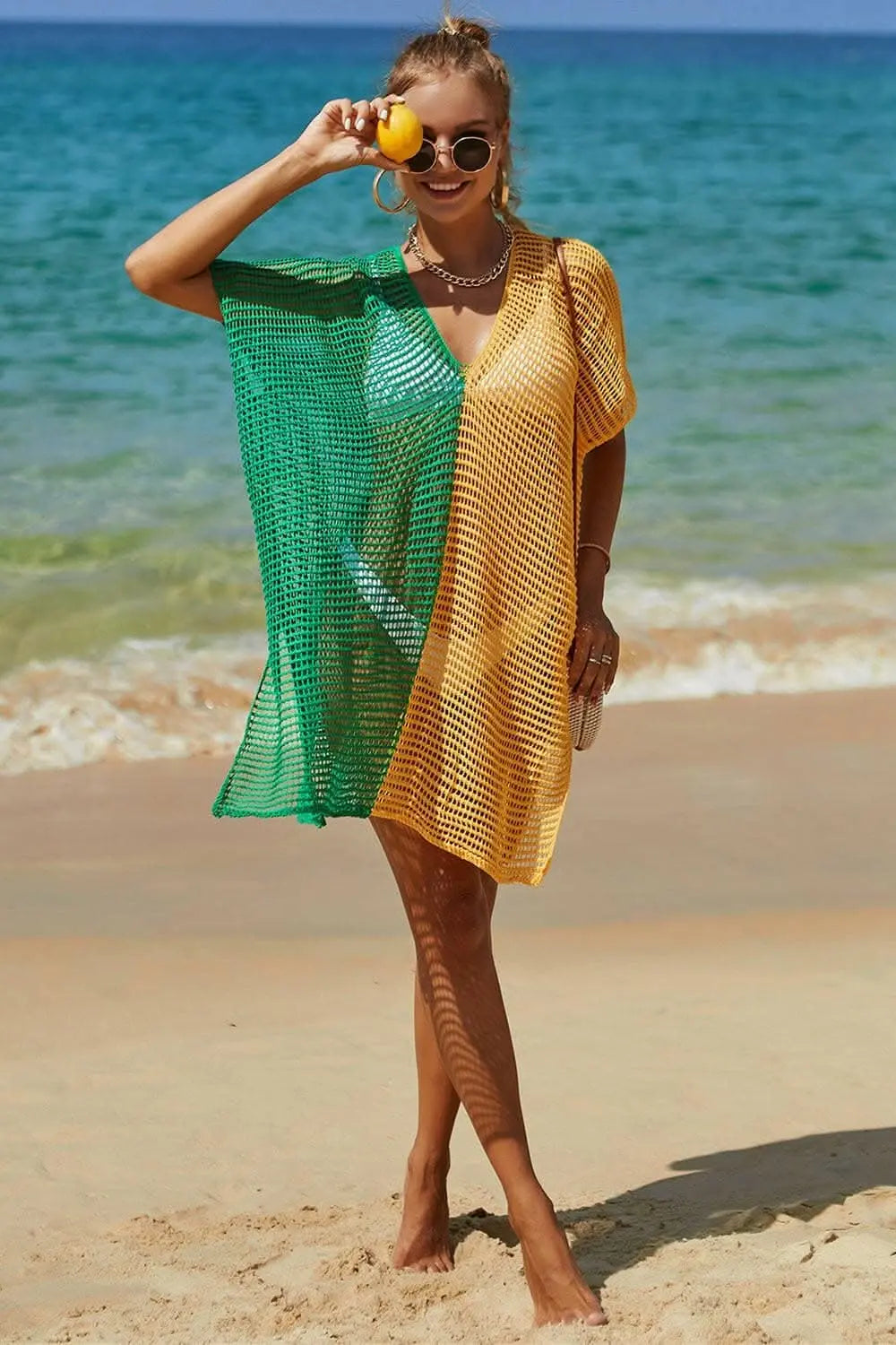 Chic openwork knit cover up - Love Salve