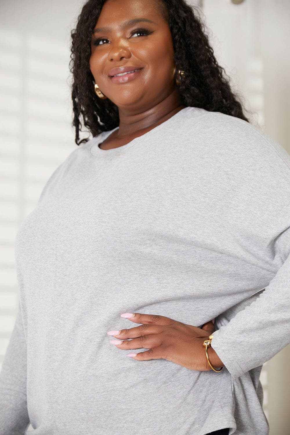 Chic sheer sleeve top for women - Love Salve