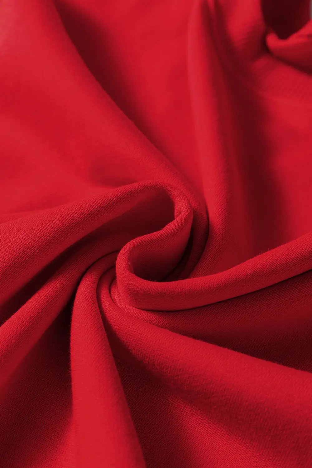 Fiery Red Varsity Striped Detail Crew Neck Plus Sweatshirt Dear-Lover Dropshipping