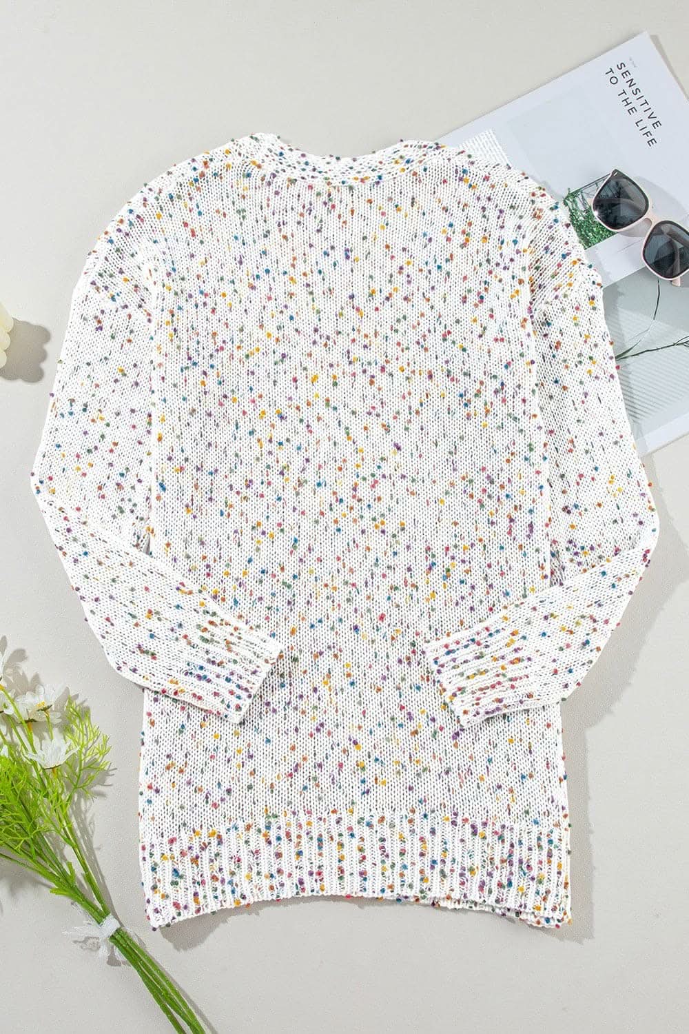 Cozy cardigan with pockets, soft blend - Love Salve