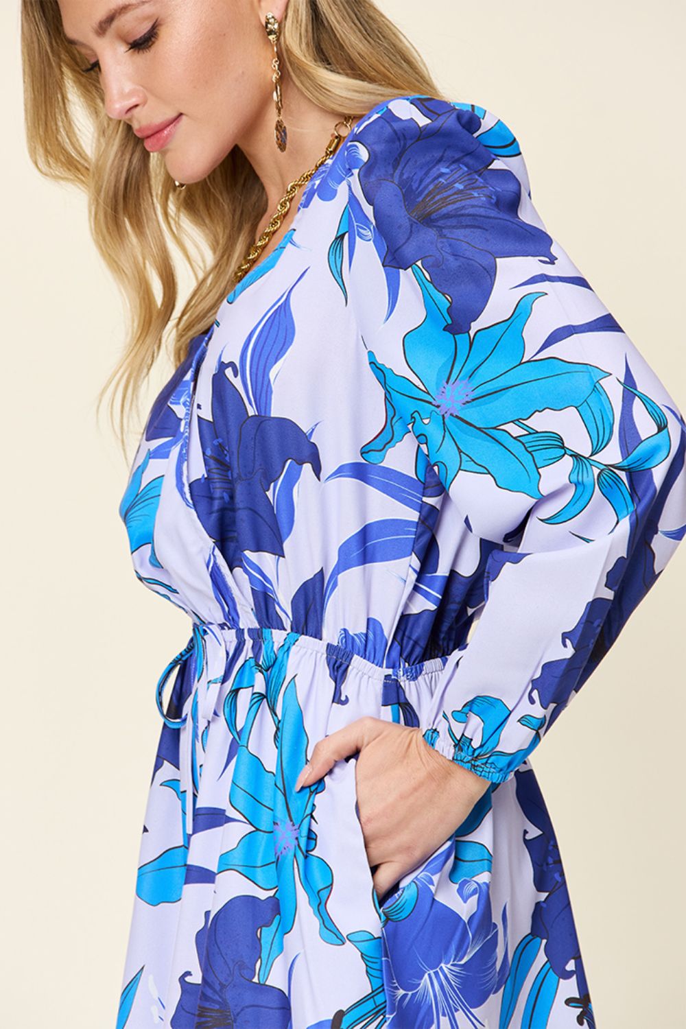 Double Take: Floral Romper - Long Sleeve