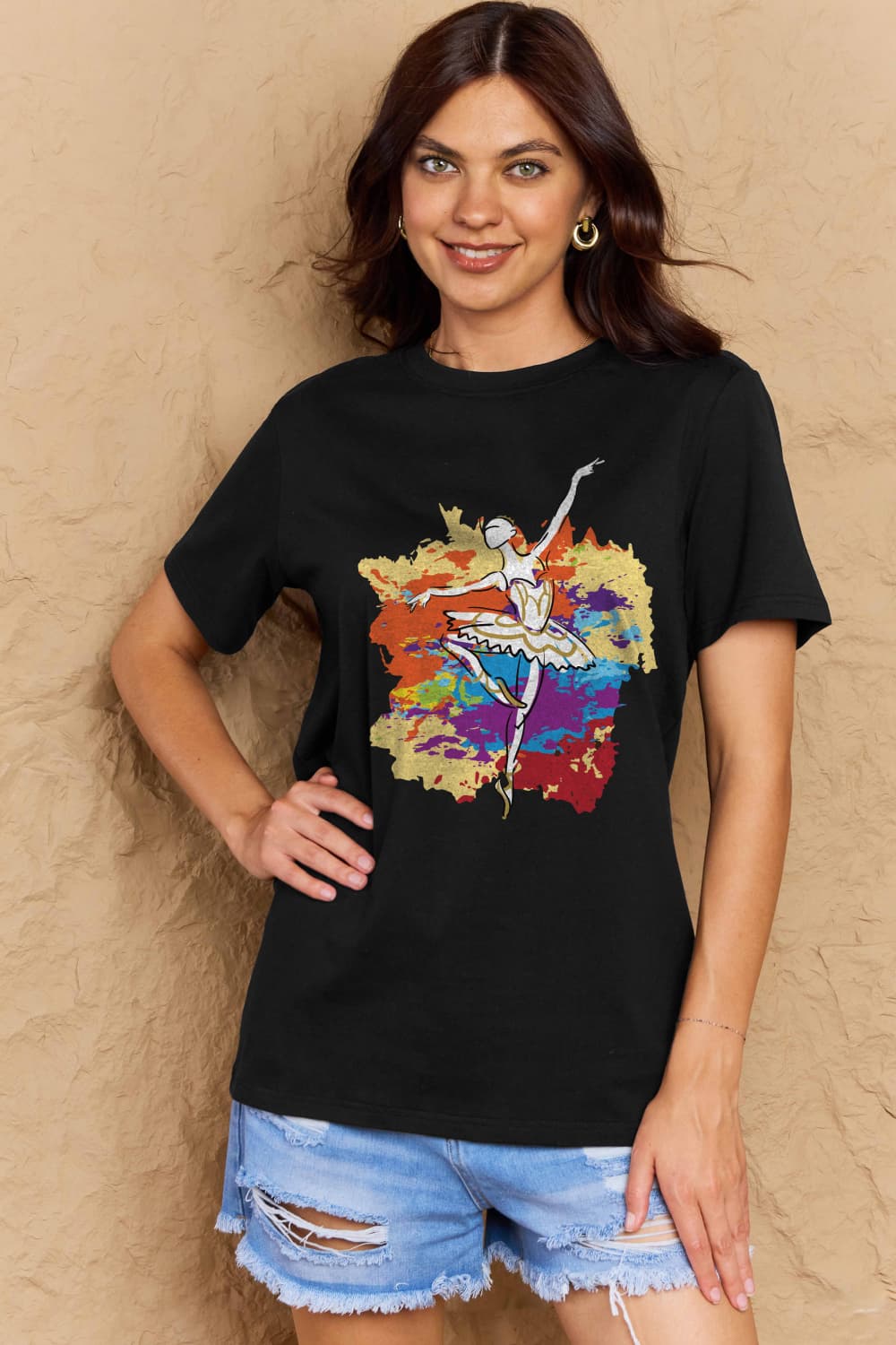 Simply Love: Ballet Dancer Cotton Tee