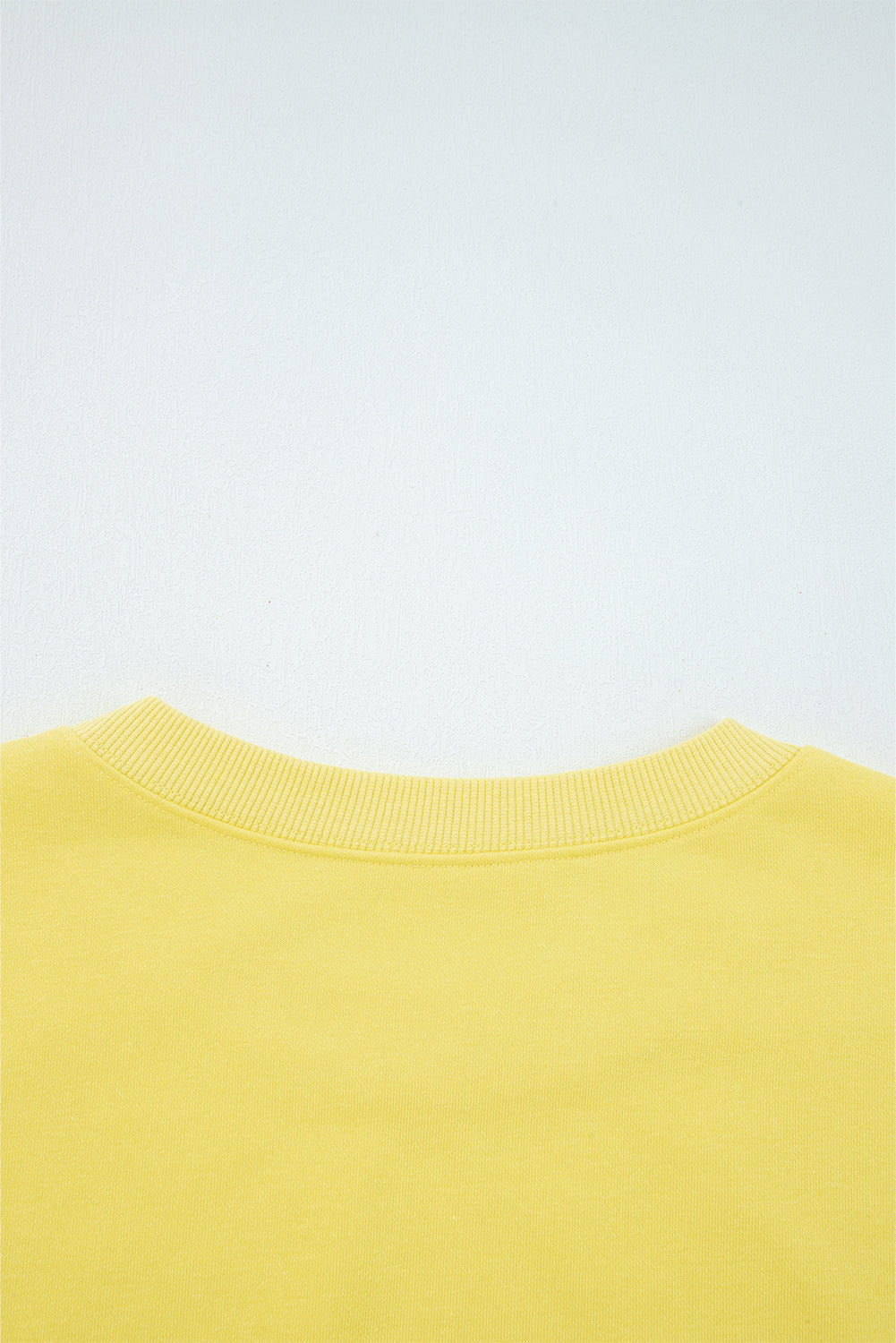 Yellow Cream Puff Sleeve Crop Top and Wide Leg Pants