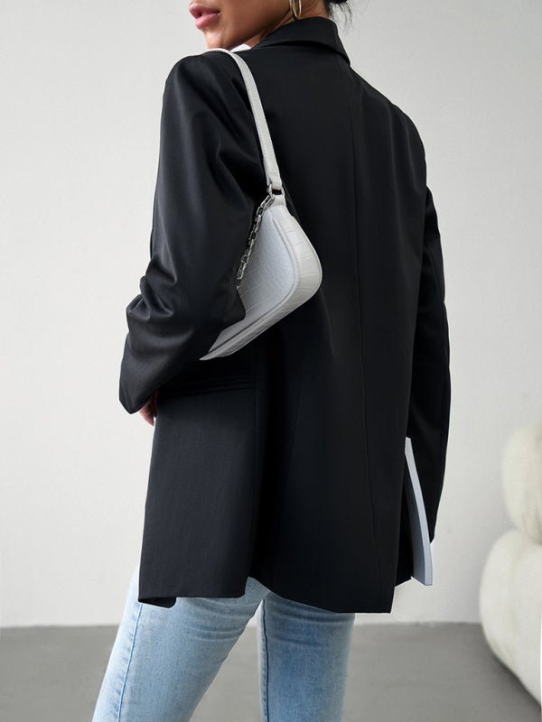 Elegant Commuter Double - Breasted Ladies Suit Jacket - Love Salve