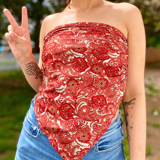 Ella Scarf Top – Made from Real Sari Stories Darn Good Yarn