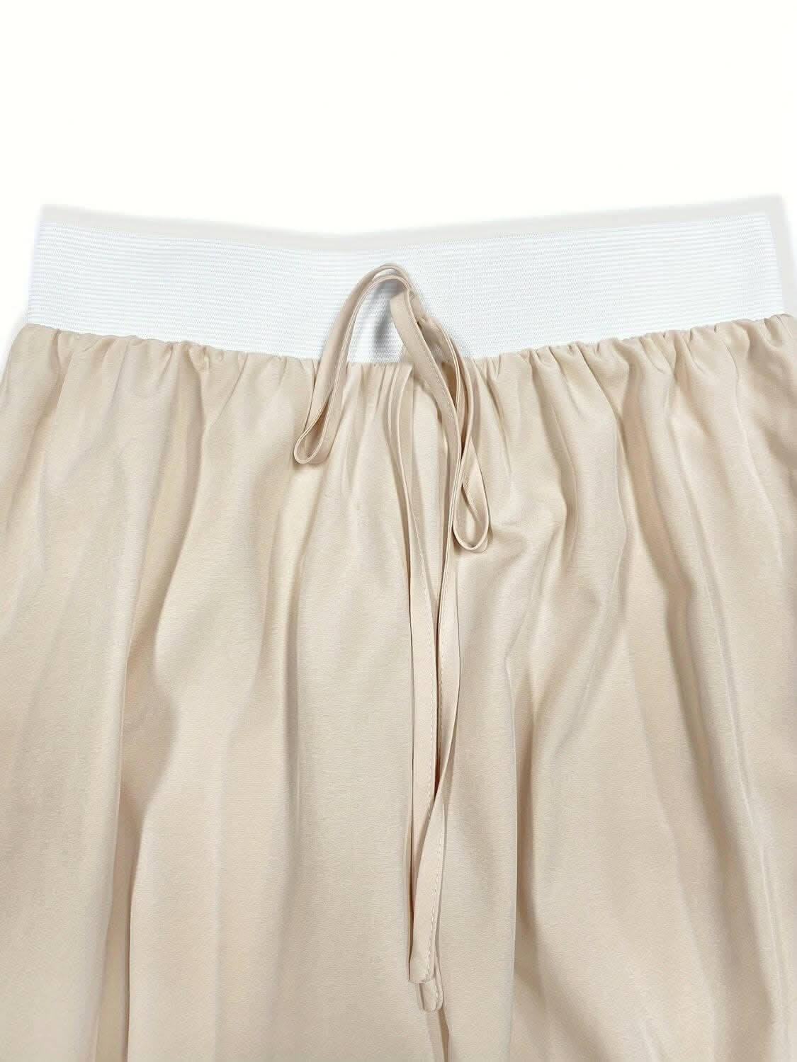 Chic round neck top & tied pants set - Love Salve