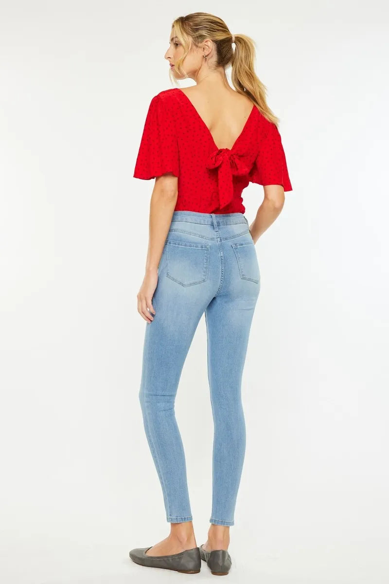 Kancan High Rise Super Skinny Jeans for Women - Love Salve