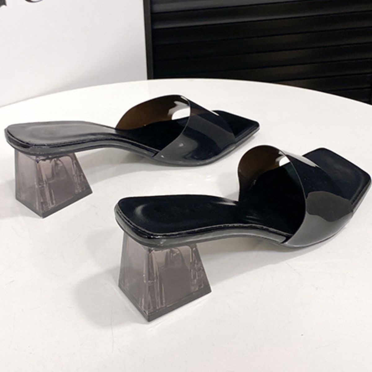 Strut & Shine Open Toe Block Heel Sandals