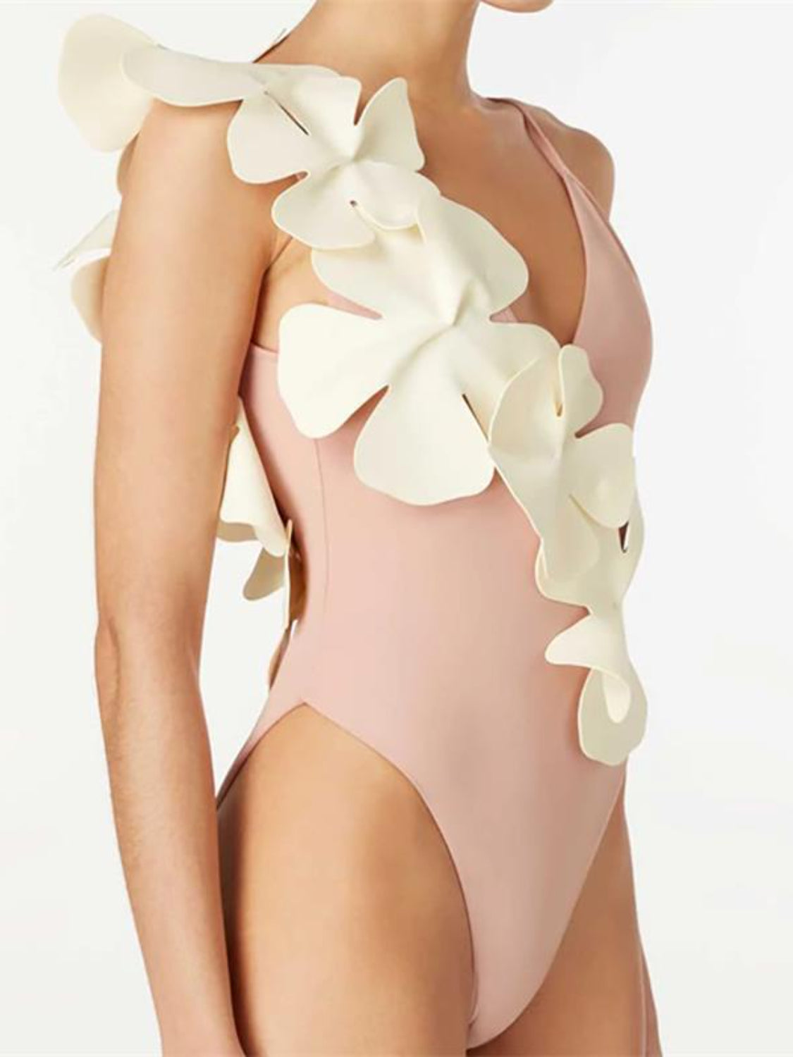 Petal Perfect One-Piece Swimsuit – Contrast Flower Edition