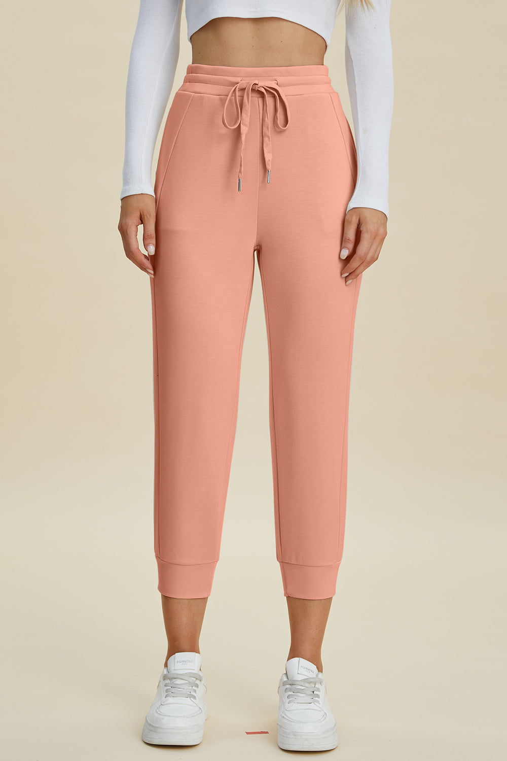 ShopBasicbae: High Waist Cropped Scuba Pants
