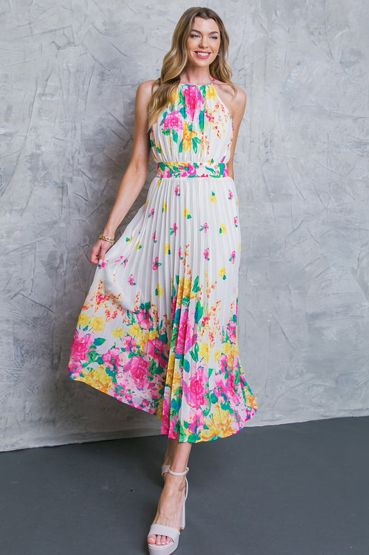 ALBERGO STELLA WOVEN MIDI DRESS Flying Tomato