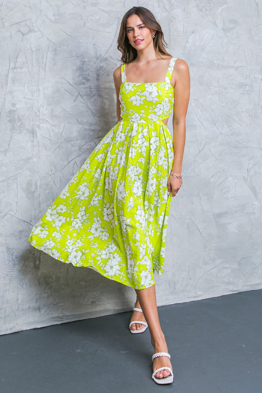 PERFECTLY ADORED WOVEN MIDI DRESS Flying Tomato