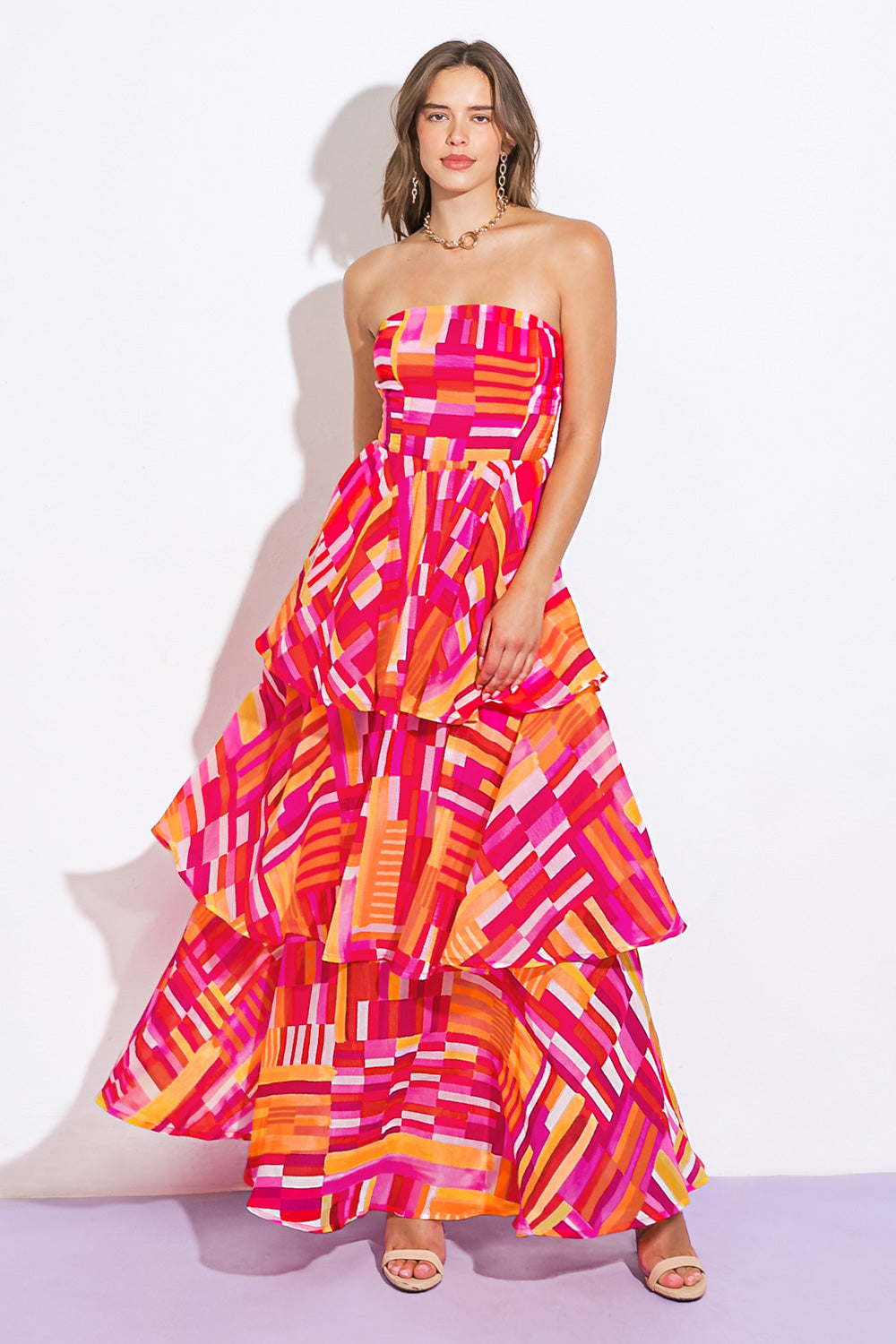 EVENING BREEZE WOVEN MAXI DRESS Flying Tomato