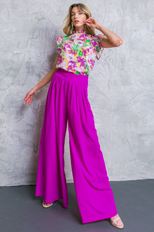 AT THE WISHING WELL WOVEN PANTS Flying Tomato