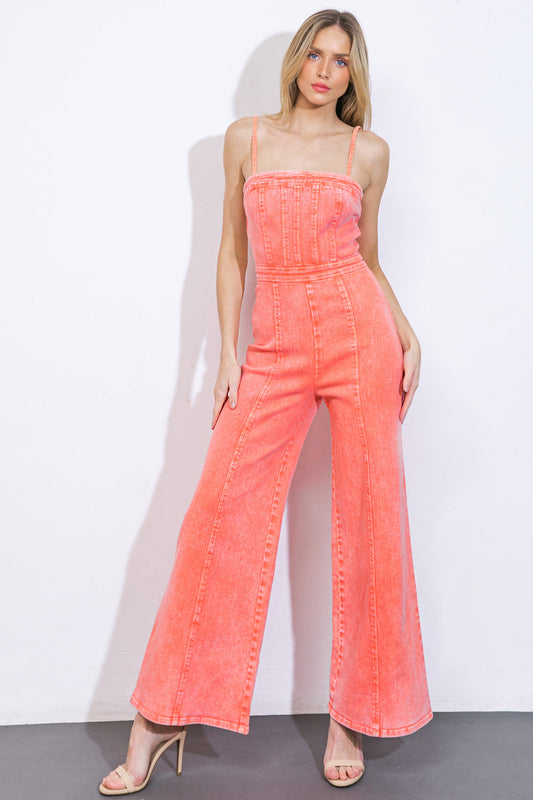 TOTALLY TRENDY TWILL JUMPSUIT Flying Tomato