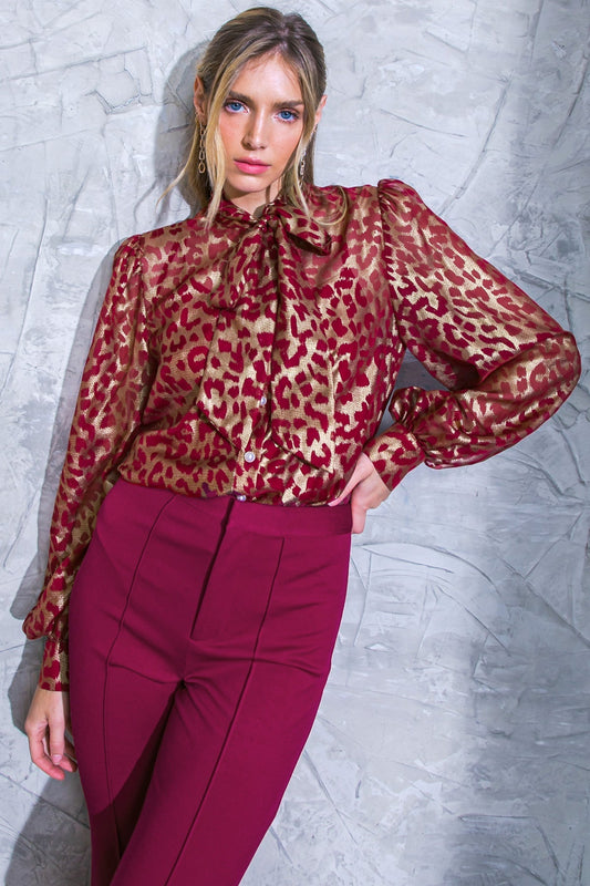 BEYOND COMPARE SEMI-SHEER TOP Flying Tomato