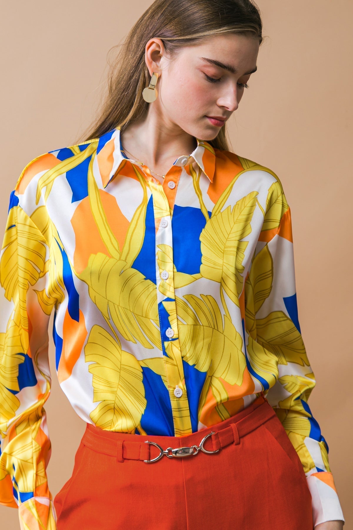 LISTEN TO HER WOVEN TOP Flying Tomato