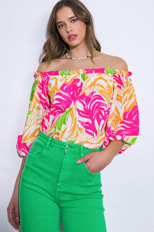 BREAKING HEARTS WOVEN TOP Flying Tomato