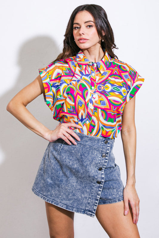 BEAUTIFUL BEGINNINGS WOVEN TOP Flying Tomato