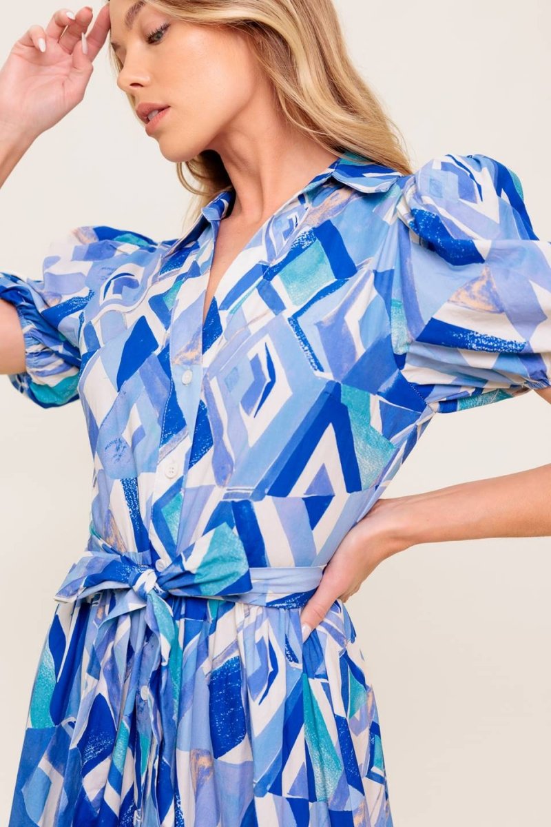 FAITHFUL WISH OYSTER WOVEN MDI DRESS - Love Salve