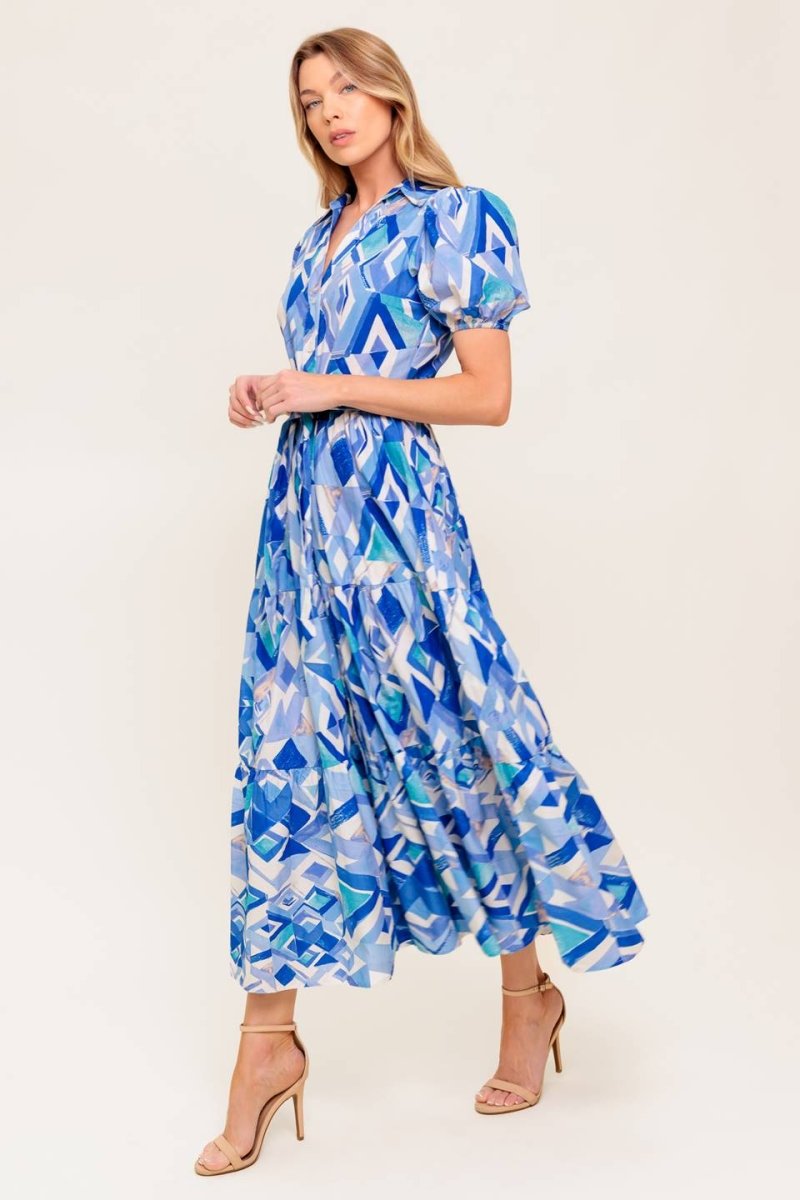 FAITHFUL WISH OYSTER WOVEN MDI DRESS - Love Salve