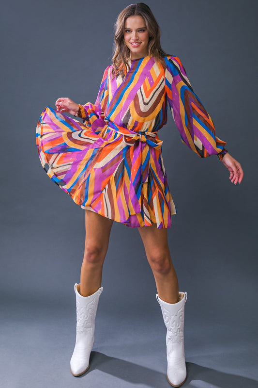 PALOMA PARTY WOVEN MINI DRESS Flying Tomato