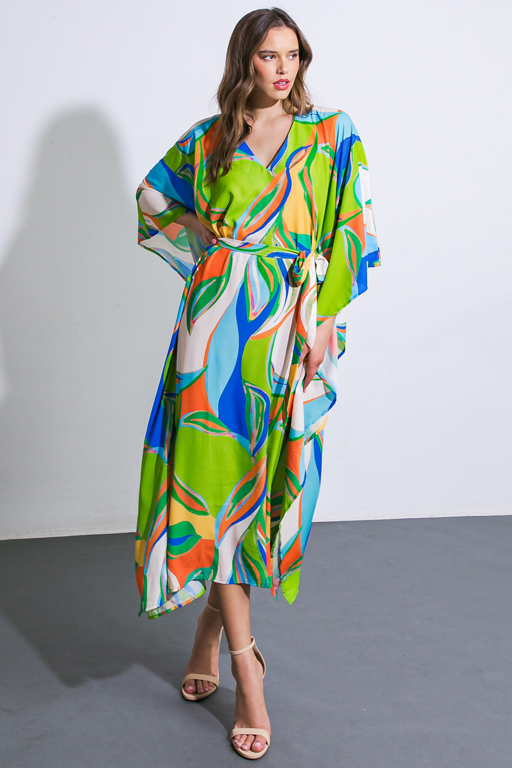 A BEAUTIFUL SIGHT WOVEN KAFTAN DRESS - Apparel & Accessories > Clothing > Dresses