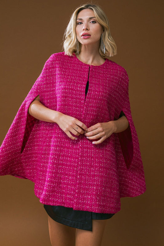 SUNSET DANCE TWEED CAPELET Flying Tomato