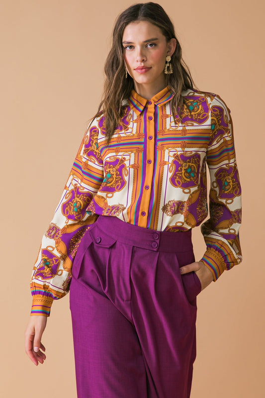 MAKE TODAY GREAT WOVEN TOP Flying Tomato