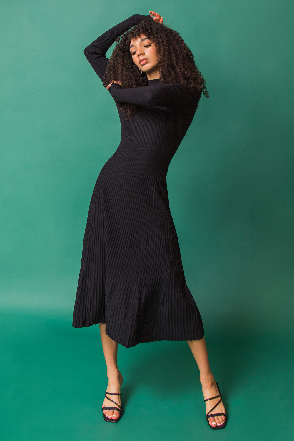 Stolen Kisses Sweater Midi Dress Knit Couture Style