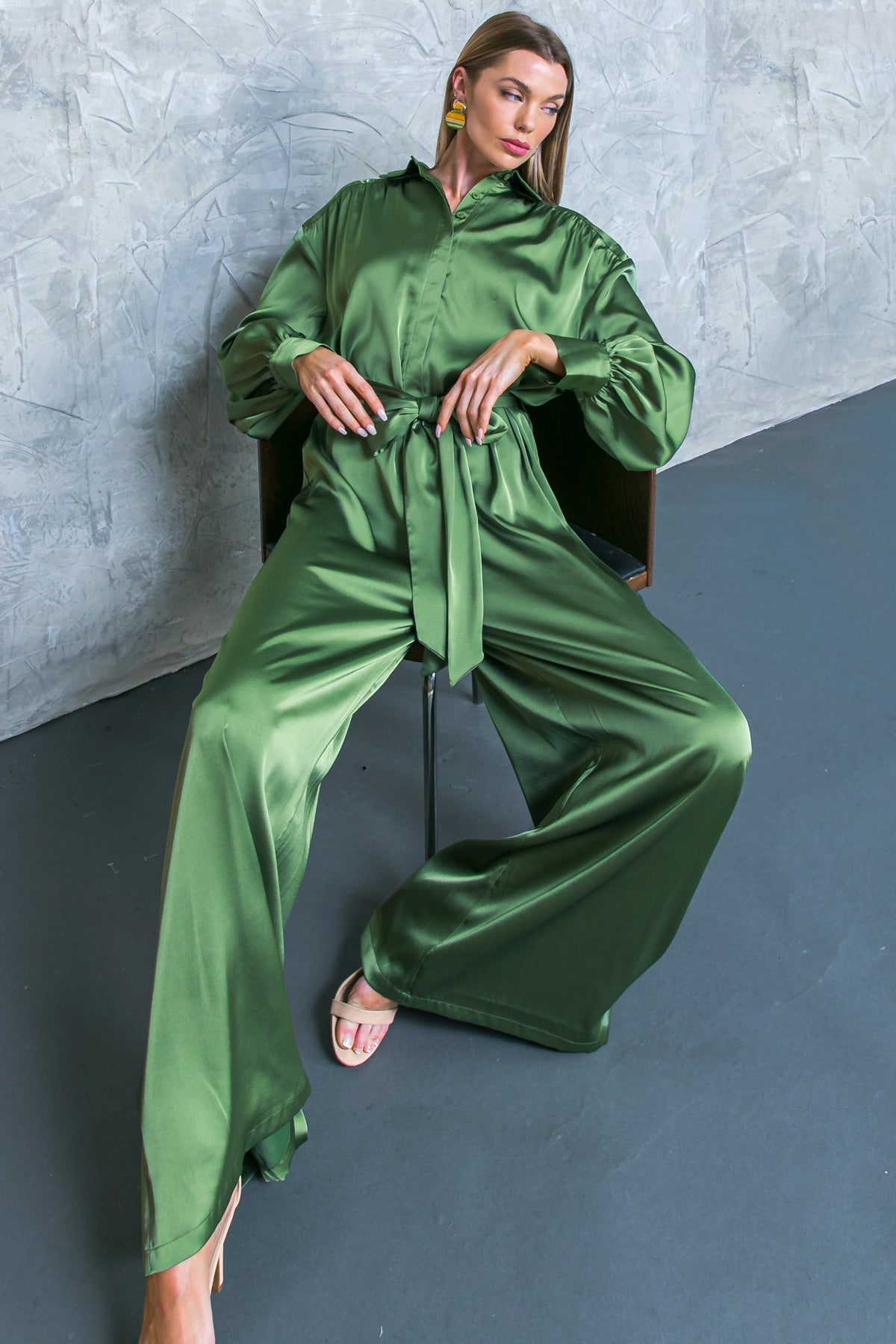 LIKE FINE ART WOVEN JUMPSUIT Flying Tomato