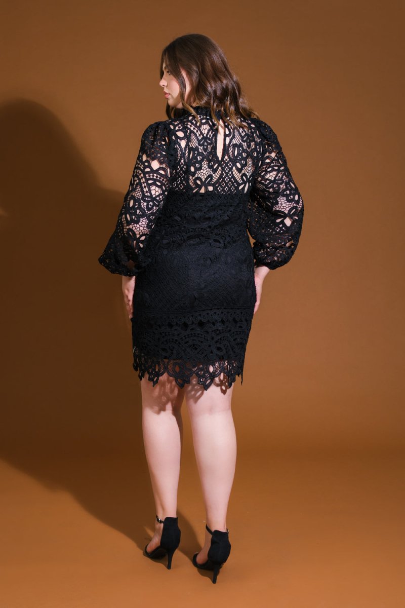 GETTING STARTED WOVEN LACE MINI DRESS - Love Salve