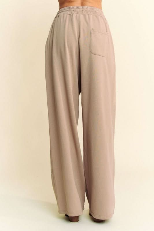 Glamorous Rhinestone Wide Leg Drawstring Pants by Davi & Dani - Love Salve