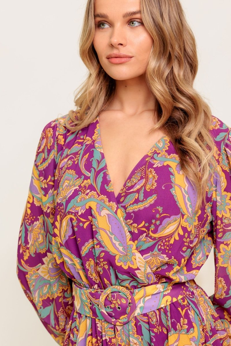 GOING WITH ELEGANCE WOVEN MIDI DRESS - Love Salve