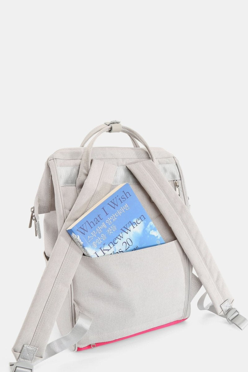 Himawari Contrast Waterproof Backpack Bag with External USB Port - Love Salve