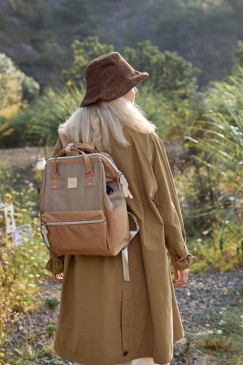 Himawari Water Resistant Canvas Backpack Bag with Side Pockets - Love Salve