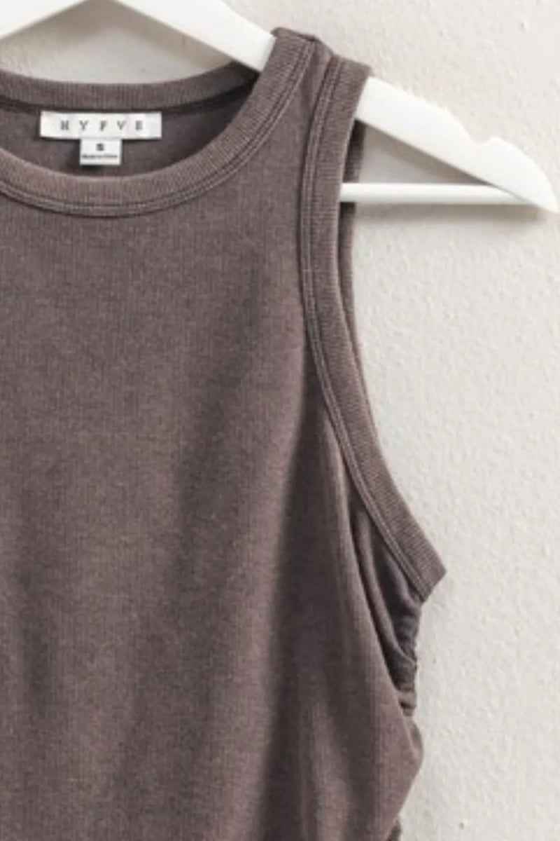 HYFVE Mineral Wash Rib Knit Tank for Casual Chic Style - Love Salve