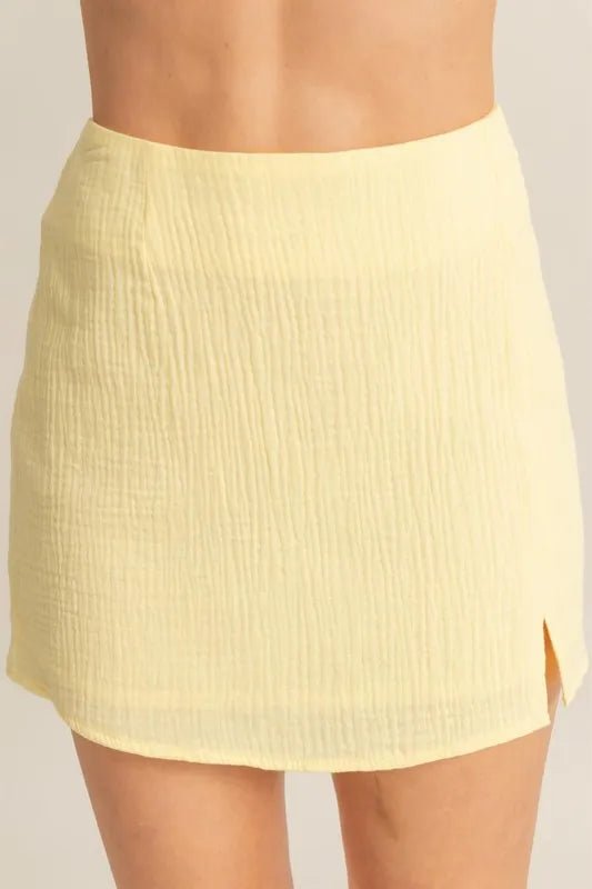 HYFVE Ruched Bra Top and Mini Skirt Set - Love Salve