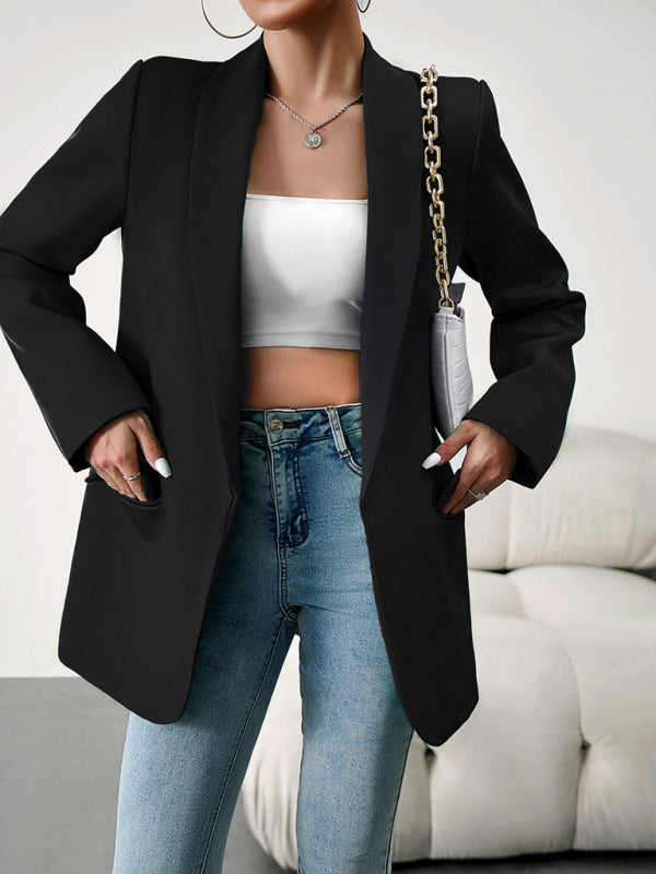 Temperament Commuter Lapel Ladies Blazer Suit for Spring