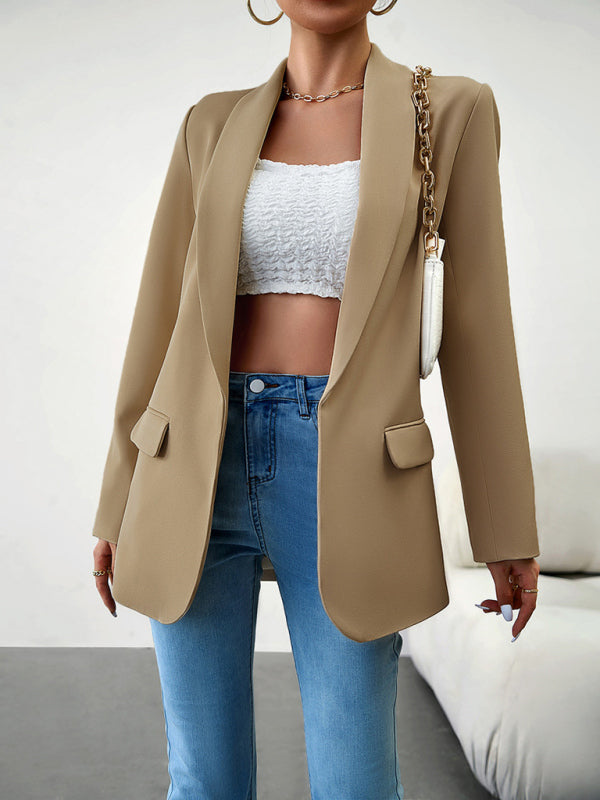 Temperament Commuter Lapel Ladies Blazer Suit for Spring