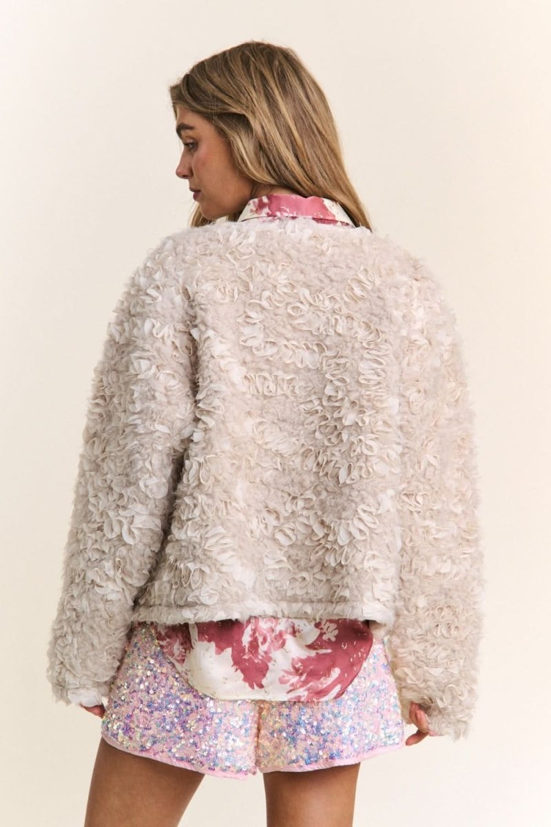 J.NNA Mixed Fabric Chic Jacket - Love Salve