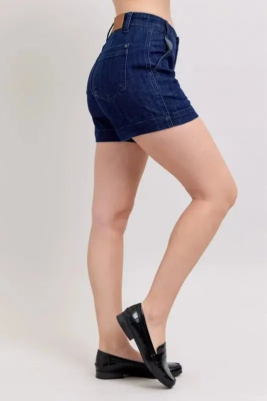Judy Blue High Waist Denim Shorts for Women Fashion - Love Salve