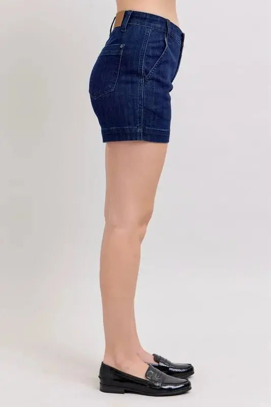 Judy Blue High Waist Denim Shorts for Women Fashion - Love Salve